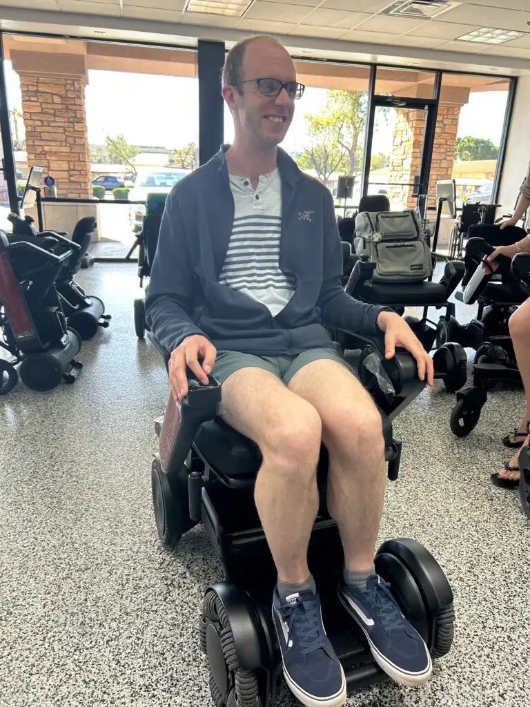 WHILL Mobility Device used for a normal man