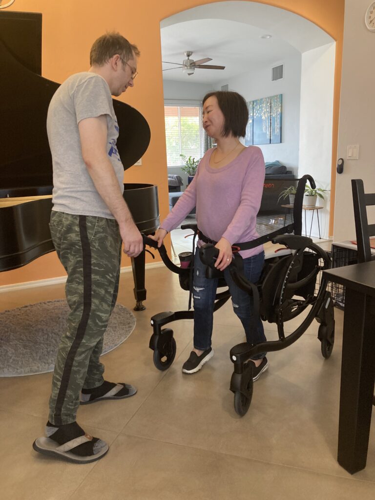 WHILL Mobility Device being used for standing